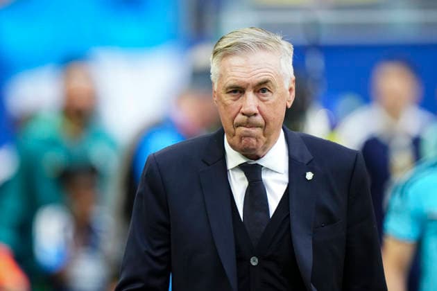 June 24, 2026, Miami Gardens, Florida, United States: Carlo Ancelotti, head coach of Brazil, looks on during the FIFA World Cup, WM, Weltmeisterschaft, Fussball 2026 Group C match between Scotland and Brazil at Miami Stadium on June 24, 2026 in Miami, United States. Miami Gardens United States - ZUMAa181 20260624_zaa_a181_134 Copyright: xJosexBretonx
