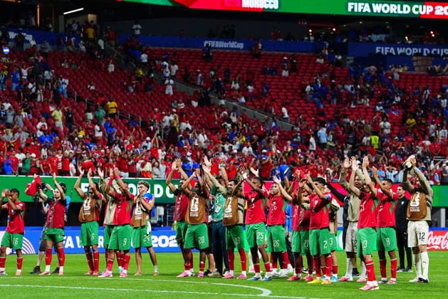 Morocco v Haiti - FIFA World Cup, WM, Weltmeisterschaft, Fussball 2026 - Group C ATLANTA, USA - JUNE 24: Players of Morocco greet the fans during 2026 FIFA World Cup First Stage Group C match between Morocco and Haiti at Mercedes-Benz Stadium (Atlanta Stadium) in Atlanta, Georgia, United States on June 24, 2026. Evrim Aydin Anadolu Georgia United States. Editorial use only. Please get in touch for any other usage.  Copyright: x2026xAnadoluxEvrimxAydinx