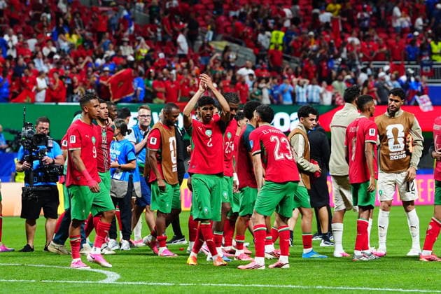 Morocco v Haiti - FIFA World Cup, WM, Weltmeisterschaft, Fussball 2026 - Group C ATLANTA, USA - JUNE 24: Players of Morocco greet the fans during 2026 FIFA World Cup First Stage Group C match between Morocco and Haiti at Mercedes-Benz Stadium (Atlanta Stadium) in Atlanta, Georgia, United States on June 24, 2026. Evrim Aydin Anadolu Georgia United States. Editorial use only. Please get in touch for any other usage.  Copyright: x2026xAnadoluxEvrimxAydinx