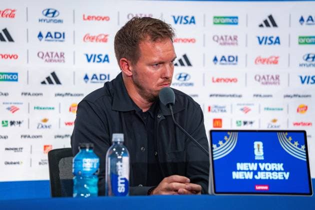 FIFA Fussball Weltmeisterschaft 2026, Gruppe E, Spiel 3, Ecuador vs Deutschand, 24.06.2026, Metlife-Stadion in New Jersey Pressekonferenz vor dem Spiel mit Julian Nagelsmann (Deutschland) und Deniz Undav (Deutschland) *** 2026 FIFA World Cup, Group E, Match 3, Ecuador vs. Germany, June 24, 2026, MetLife Stadium in New Jersey. Pre-match press conference with Julian Nagelsmann (Germany) and Deniz Undav (Germany) Copyright: xBahhoxKarax