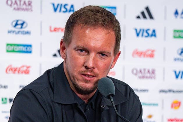 FIFA Fussball Weltmeisterschaft 2026, Gruppe E, Spiel 3, Ecuador vs Deutschand, 24.06.2026, Metlife-Stadion in New Jersey Pressekonferenz vor dem Spiel mit Julian Nagelsmann (Deutschland) und Deniz Undav (Deutschland) *** 2026 FIFA World Cup, Group E, Match 3, Ecuador vs. Germany, June 24, 2026, MetLife Stadium in New Jersey. Pre-match press conference with Julian Nagelsmann (Germany) and Deniz Undav (Germany) Copyright: xBahhoxKarax