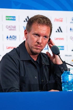 FIFA Fussball Weltmeisterschaft 2026, Gruppe E, Spiel 3, Ecuador vs Deutschand, 24.06.2026, Metlife-Stadion in New Jersey Pressekonferenz vor dem Spiel mit Julian Nagelsmann (Deutschland) und Deniz Undav (Deutschland) *** 2026 FIFA World Cup, Group E, Match 3, Ecuador vs. Germany, June 24, 2026, MetLife Stadium in New Jersey. Pre-match press conference with Julian Nagelsmann (Germany) and Deniz Undav (Germany) Copyright: xBahhoxKarax