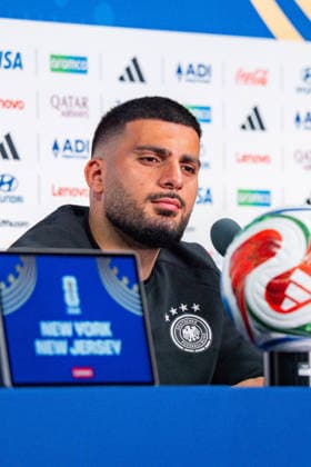 FIFA Fussball Weltmeisterschaft 2026, Gruppe E, Spiel 3, Ecuador vs Deutschand, 24.06.2026, Metlife-Stadion in New Jersey Pressekonferenz vor dem Spiel mit Julian Nagelsmann (Deutschland) und Deniz Undav (Deutschland) *** 2026 FIFA World Cup, Group E, Match 3, Ecuador vs. Germany, June 24, 2026, MetLife Stadium in New Jersey. Pre-match press conference with Julian Nagelsmann (Germany) and Deniz Undav (Germany) Copyright: xBahhoxKarax