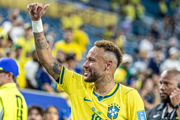Scotland vs. Brazil MIAMI, FL - 24.06.2026: SCOTLAND VS. BRAZIL - Neymar during the match between Brazil and Scotland, valid for the group stage of the 2026 FIFA World Cup, WM, Weltmeisterschaft, Fussball held at Hard Rock Stadium, in Miami Gardens, Florida, United States, this Wednesday (24). (Photo: Danilo Fernandes Fotoarena) x2969667x  DaniloxFernandes