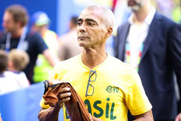 RECORD DATE NOT STATED FIFA World Cup, WM, Weltmeisterschaft, Fussball 2026 - Group C - Scotland v Brazil Senator and former Brazil national team, Nationalteam player, Romario before the match between Scotland and Brazil in the third round of Group C of the 2026 FIFA World Cup group stage at Miami Stadium, in Florida, United States, on Wednesday, June 24, 2026.(Foto: Vanessa Carvalho Brazil Photo Press IMAGO) Sports %G Copyright: xVanessaxCarvalhox