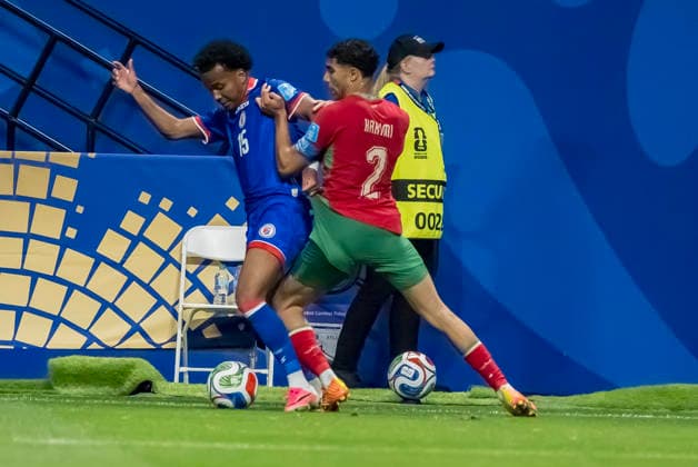 June 24, 2026, Atlanta, Georgia, USA: Haiti forward Ruben Providence (15) plays against Morocco during their World Cup: First Stage Group C match at Atlanta Stadium in Atlanta, Georgia. Atlanta USA - ZUMAa161 20260624_aaa_a161_038 Copyright: xWalterxArcex xGMGx
