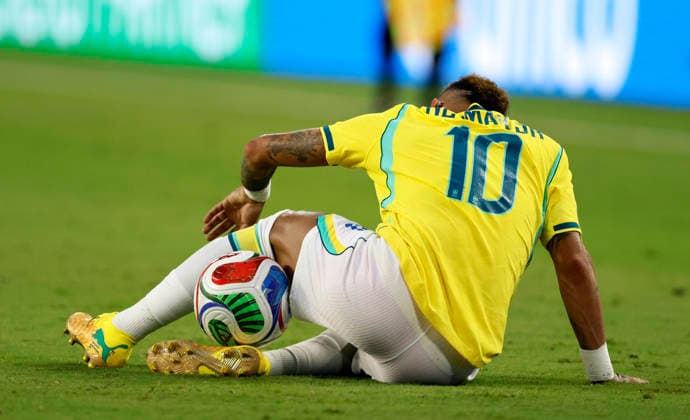 Scotland v Brazil: Group C - FIFA World Cup, WM, Weltmeisterschaft, Fussball 2026 Neymar of Brazil back view during the FIFA World Cup 2026 Group C match between Scotland and Brazil at Miami Stadium on June 24, 2026 in Miami, United States. Miami Gardens Miami Stadium FL United States Copyright: xAllstarxPicturexLibraryxLtdx