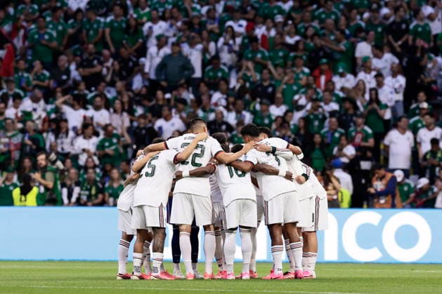 FIFA World Cup, WM, Weltmeisterschaft, Fussball 2026 - Group A - Czech Republic vs Mexico Players of Mexico huddle ahead of the FIFA World Cup 2026 group stage match Czech Republic against Mexico in Mexico City, Mexico, 24 June 2026. Ciudad de Mexico Mexico  Copyright: xJOSExMENDEZx
