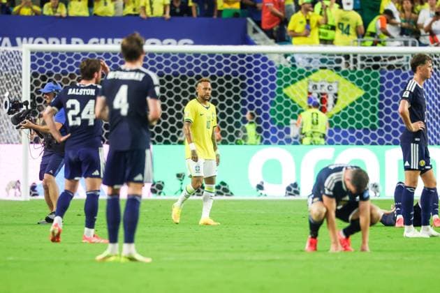 RECORD DATE NOT STATED FIFA World Cup, WM, Weltmeisterschaft, Fussball 2026 - Group C - Scotland v Brazil Neymar Jr. player of Brazil during the match between Scotland and Brazil in the third round of Group C of the 2026 FIFA World Cup group stage at Miami Stadium, in Florida, United States, on Wednesday, June 24, 2026.(Foto: William Volcov Brazil Photo Press IMAGO) Sports Miami FL United States of America Copyright: xWILLIAMxVOLCOVx
