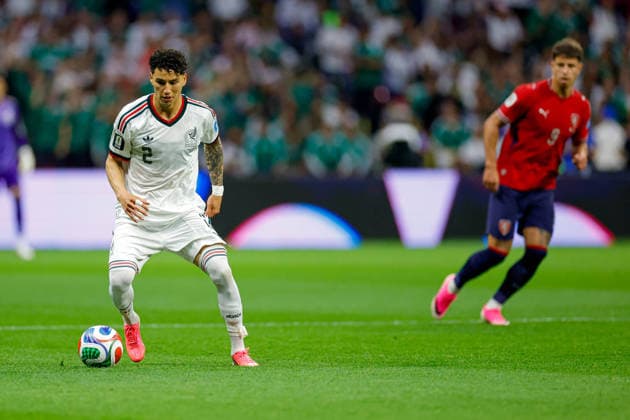 FIFA World Cup, WM, Weltmeisterschaft, Fussball 2026 CZECHIA VS MEXICO FIFA WORLD CUP 2026 CZECHIA VS MEXICO CZECHIA VS MEXICO 24062026 MEXICO CITY, MEXICO Action photo of Jorge Sanchez (2) of Mexico, during Group A game of the FIFA World Cup 2026, held at the Estadio Ciudad de Mexico of Mexico City. Foto de accion de Jorge Sanchez (2) of Mexico, durante juego del Grupo A de la Copa del Mundo 2026 de la FIFA, celebrado en el Estadio Ciudad de MÃ xico de la Ciudad de MÃ xico. PHOTO BY IMAGENSHOP AGENCIA FOTOGRAFICA MEXICO CITY MEXICO CITY MEXICO *** FIFA WORLD CUP 2026 CZECHIA VS MEXICO FIFA WORLD CUP 2026 CZECHIA VS MEXICO CZECHIA VS MEXICO 06 24 2026 MEXICO CITY, MEXICO Action photo of Jorge Sanchez 2 of Mexico during a Group A match of the 2026 FIFA World Cup, held at the Estadio Ciudad de México in Mexico City Action photo of Jorge Sanchez 2 of Mexico, during a Group A match of the 2026 FIFA World Cup, held at the Estadio Ciudad de México in Mexico City. PHOTO BY IMAGENSHOP PHOTO AGENCY MEXICO CITY MEXICO CITY MEXICO Copyright: xYOALIxMARTINEZx
