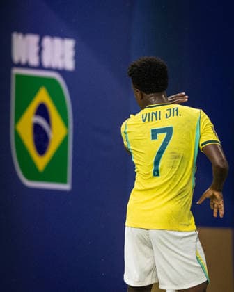 Vinicius Junior of Brazil celebrates after scoring the team s second goal later disallowed by VAR during a FIFA Men’s World Cup 2026 Group Stage football match between Scotland and Brazil at Miami Stadium, in Miami Gardens on June 24th 2026 (Photo by Ricardo Nogueira SPP)  Copyright: xRicardoxNogueira SPPx Sportspressphoto_SPR175940