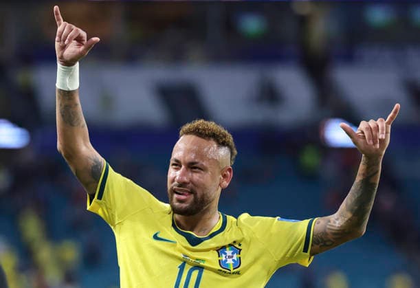 (260625) -- MIAMI, June 25, 2026 -- Neymar of Brazil gestures after the group C match between Scotland and Brazil at the 2026 FIFA World Cup, WM, Weltmeisterschaft, Fussball at Miami Stadium, Miami, the United States, June 24, 2026. ) (SP)U.S.-MIAMI-FOOTBALL-FIFA WORLD CUP-GROUP C-SCO VS BRA ZhangxChen 