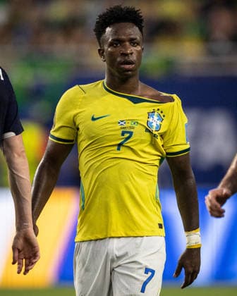 Vinicius Junior of Brazil looks on during a FIFA Men’s World Cup 2026 Group Stage football match between Scotland and Brazil at Miami Stadium, in Miami Gardens on June 24th 2026 (Photo by Ricardo Nogueira SPP)  Copyright: xRicardoxNogueira SPPx Sportspressphoto_SPR175949