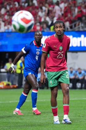Redouane Halhal of Morocco looks on during a FIFA Men’s World Cup 2026 Group Stage football match between Morocco and Haiti at Atlanta Stadium, in Atlanta June 24th 2026 (Photo by Alexandra Fechete SPP)  Copyright: xAlexandraxFechete SPPx Sportspressphoto_SPR176011