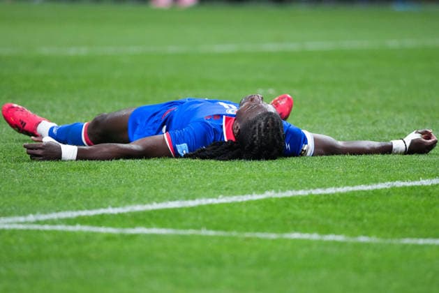 Ricardo Ade of Haiti reacts during a FIFA Men’s World Cup 2026 Group Stage football match between Morocco and Haiti at Atlanta Stadium, in Atlanta June 24th 2026 (Photo by Alexandra Fechete SPP)  Copyright: xAlexandraxFechete SPPx Sportspressphoto_SPR176021