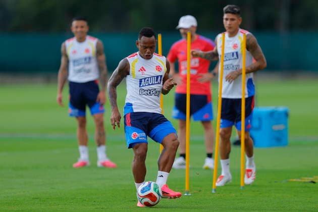 FIFA World Cup, WM, Weltmeisterschaft, Fussball 2026 - Colombia training session in Guadalajara Jaminton Campaz of Colombia takes part in a training session in preparation for the FIFA World Cup 2026 match Colombia against Portugal in Guadalajara, Mexico, 24 June 2026. GUADALAJARA Mexico  Copyright: xFRANCISCOxGUASCOx