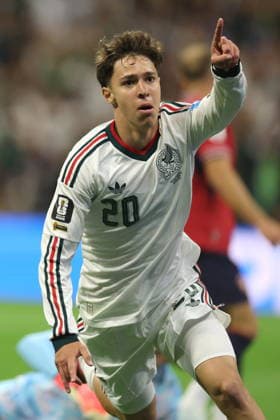 FIFA World Cup, WM, Weltmeisterschaft, Fussball 2026 - Group A - Czech Republic vs Mexico Mateo Chavez of Mexico celebrates after scoring a goal during the FIFA World Cup 2026 group stage match Czech Republic against Mexico in Mexico City, Mexico, 24 June 2026. MEXICO CITY Mexico  Copyright: xISAACxESQUIVELx