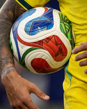 A detailed view of the adidas FIFA World Cup, WM, Weltmeisterschaft, Fussball 2026 match ball during a FIFA Men’s World Cup 2026 Group Stage football match between Scotland and Brazil at Miami Stadium, in Miami Gardens on June 24th 2026 (Photo by Ricardo Nogueira SPP)  Copyright: xRicardoxNogueira SPPx Sportspressphoto_SPR176068
