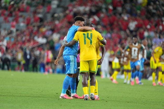 South Africa v South Korea - FIFA World Cup, WM, Weltmeisterschaft, Fussball 2026 - Group A MONTERREY, MEXICO - JUNE 24: Players of South Africa celebrate after the 2026 FIFA World Cup First Stage Group A match between South Africa and South Korea at Estadio BBVA (Monterrey Stadium) in Monterrey, Mexico on June 24, 2026. Juancho Torres Anadolu Nuevo Leon Mexico. Editorial use only. Please get in touch for any other usage.  Copyright: x2026xAnadoluxJuanchoxTorresx