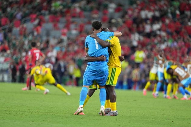South Africa v South Korea - FIFA World Cup, WM, Weltmeisterschaft, Fussball 2026 - Group A MONTERREY, MEXICO - JUNE 24: Lee Kang-in (L) of South Korea in action against Tshepang Moremi (R) of South Africa during the 2026 FIFA World Cup First Stage Group A match between South Africa and South Korea at Estadio BBVA (Monterrey Stadium) in Monterrey, Mexico on June 24, 2026. Juancho Torres Anadolu Nuevo Leon Mexico. Editorial use only. Please get in touch for any other usage.  Copyright: x2026xAnadoluxJuanchoxTorresx