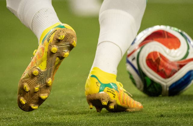 A detailed view of the adidas FIFA World Cup, WM, Weltmeisterschaft, Fussball 2026 match ball (R) and Neymar s of Brazil boots (L) during a FIFA Men’s World Cup 2026 Group Stage football match between Scotland and Brazil at Miami Stadium, in Miami Gardens on June 24th 2026 (Photo by Ricardo Nogueira SPP)  Copyright: xRicardoxNogueira SPPx Sportspressphoto_SPR176093