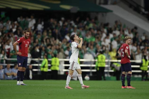 Czechia v Mexico - FIFA World Cup, WM, Weltmeisterschaft, Fussball 2026 - Group A MEXICO CITY, MEXICO - JUNE 24: Alvaro Fidalgo (8) of Mexico celebrates after scoring a goal during 2026 FIFA World Cup First Stage Group A match between Czechia and Mexico at Estadio Azteca (Mexico Stadium) in Mexico City, Mexico on June 24, 2026. Luciano Gonzalez Anadolu Mexico City Mexico. Editorial use only. Please get in touch for any other usage.  Copyright: x2026xAnadoluxLucianoxGonzalezx