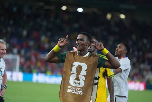 South Africa v South Korea - FIFA World Cup, WM, Weltmeisterschaft, Fussball 2026 - Group A MONTERREY, MEXICO - JUNE 24: Players of South Africa celebrate after the 2026 FIFA World Cup First Stage Group A match between South Africa and South Korea at Estadio BBVA (Monterrey Stadium) in Monterrey, Mexico on June 24, 2026. Juancho Torres Anadolu Nuevo Leon Mexico. Editorial use only. Please get in touch for any other usage.  Copyright: x2026xAnadoluxJuanchoxTorresx