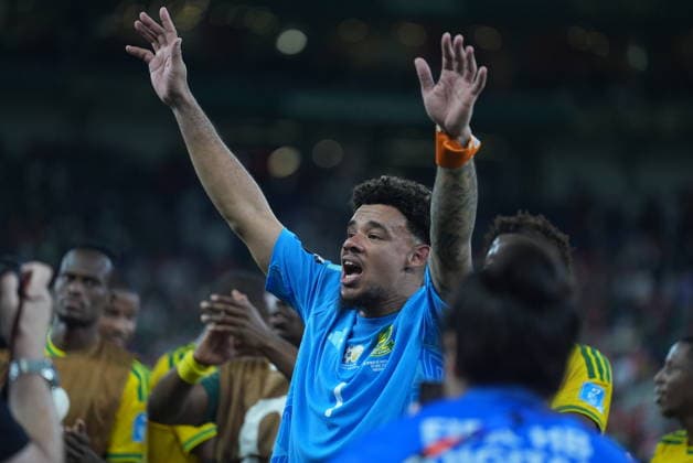 South Africa v South Korea - FIFA World Cup, WM, Weltmeisterschaft, Fussball 2026 - Group A MONTERREY, MEXICO - JUNE 24: Ronwen Williams of South Africa celebrates after the 2026 FIFA World Cup First Stage Group A match between South Africa and South Korea at Estadio BBVA (Monterrey Stadium) in Monterrey, Mexico on June 24, 2026. Juancho Torres Anadolu Nuevo Leon Mexico. Editorial use only. Please get in touch for any other usage.  Copyright: x2026xAnadoluxJuanchoxTorresx
