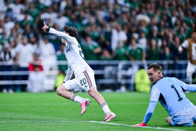 Mateo Chavez of Mexico celebrates after scoring the team s first goal during a FIFA Men’s World Cup 2026 Group Stage football match between Czechia and Mexico at Mexico City Stadium, in Mexico City on June 24th 2026 (Photo by Nayra Halm SPP)  Copyright: xNayraxHalm SPPx Sportspressphoto_SPR176107
