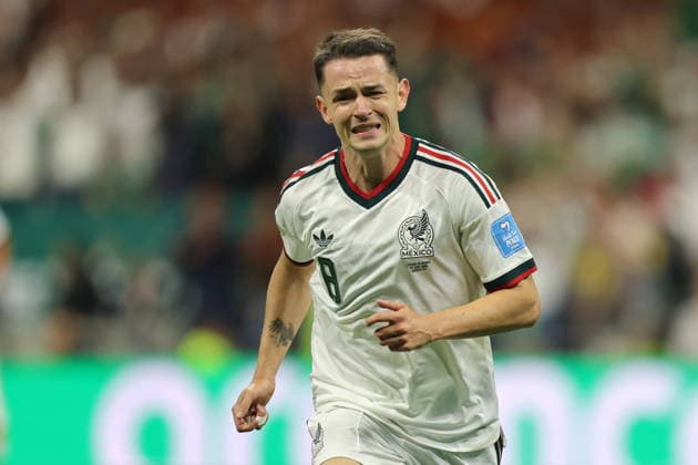 FIFA World Cup, WM, Weltmeisterschaft, Fussball 2026 - Group A - Czech Republic vs Mexico Alvaro Fidalgo of Mexico celebrates a goal during the FIFA World Cup 2026 group stage match Czech Republic against Mexico in Mexico City, Mexico, 24 June 2026. MEXICO CITY Mexico  Copyright: xISAACxESQUIVELx