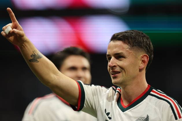 FIFA World Cup, WM, Weltmeisterschaft, Fussball 2026 - Group A - Czech Republic vs Mexico Alvaro Fidalgo of Mexico celebrates after scoring a goal during the FIFA World Cup 2026 group stage match Czech Republic against Mexico in Mexico City, Mexico, 24 June 2026. MEXICO CITY Mexico  Copyright: xISAACxESQUIVELx