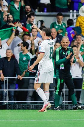 FIFA World Cup, WM, Weltmeisterschaft, Fussball 2026 CZECHIA VS MEXICO FIFA WORLD CUP 2026 CZECHIA VS MEXICO CZECHIA VS MEXICO 24062026 MEXICO CITY, MEXICO Action photo of Alvaro Fidalgo (8) of Mexico celebrating a goal, during Group A game of the FIFA World Cup 2026, held at the Estadio Ciudad de Mexico of Mexico City. Foto de accion de Alvaro Fidalgo (8) de Mexico, celebrando un gol durante juego del Grupo A de la Copa del Mundo 2026 de la FIFA, celebrado en el Estadio Ciudad de MÃ xico de la Ciudad de MÃ xico. PHOTO BY IMAGENSHOP AGENCIA FOTOGRAFICA MEXICO CITY MEXICO CITY MEXICO *** FIFA WORLD CUP 2026 CZECHIA VS MEXICO FIFA WORLD CUP 2026 CZECHIA VS MEXICO CZECHIA VS MEXICO 06 24 2026 MEXICO CITY, MEXICO Action photo of Alvaro Fidalgo (No. 8) of Mexico celebrating a goal during a Group A match of the 2026 FIFA World Cup, held at the Estadio Ciudad de México in Mexico City Action photo of Alvaro Fidalgo (No. 8) of Mexico, celebrating a goal during a Group A match of the 2026 FIFA World Cup, held at the Estadio Ciudad de México in Mexico City. PHOTO BY IMAGENSHOP PHOTO AGENCY MEXICO CITY MEXICO CITY MEXICO Copyright: xIMAGENSHOPxAGENCIAxFOTOGRAFICAx