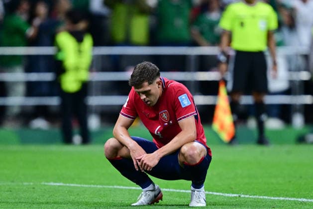 Robin Hranac of Czechia looks dejected during a FIFA Men’s World Cup 2026 Group Stage football match between Czechia and Mexico at Mexico City Stadium, in Mexico City on June 24th 2026 (Photo by Nayra Halm SPP)  Copyright: xNayraxHalm SPPx Sportspressphoto_SPR176138