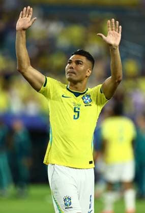 Casemiro of Brazil Scotland v Brazil, 2026 FIFA World Cup, WM, Weltmeisterschaft, Fussball Group C, Football, Miami Stadium, Miami, Florida, USA - 24 Jun 2026Miami Miami Stadium Florida (FL) United States of America EDITORIAL USE ONLY No use with unauthorised audio, video, data, fixture lists, club league logos or live services. Online in-match use limited to 120 images, no video emulation. No use in betting, games or single club league player publications.  Copyright: xMichaelxZemanek Shutterstockx 16956031hl