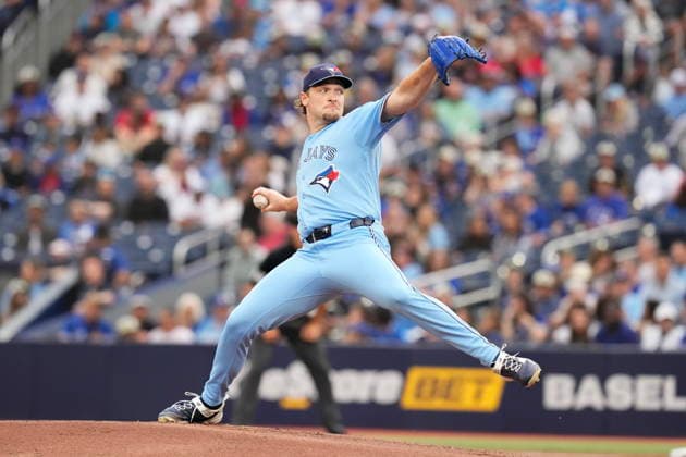 June 24, 2026, Toronto, On, CAN: Toronto Blue Jays pitcher Trey Yesavage (39) works against the Houston Astros during first inning MLB, Baseball Herren, USA baseball action in Toronto on Wednesday, June 24, 2026. Canada News - June 24, 2026  - ZUMAc35_ 20260624_zaf_c35_306 Copyright: xChrisxYoungx