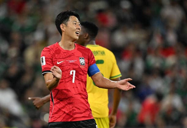 (260625) -- MONTERREY, June 25, 2026 -- Son Heung-min of South Korea reacts during a group A match between South Africa and South Korea at the 2026 FIFA World Cup, WM, Weltmeisterschaft, Fussball at Estadio Monterrey in Monterrey, Mexico, on June 24, 2026. ) (SP)MEXICO-MONTERREY-FOOTBALL-FIFA WORLD CUP-GROUP A-RSA VS KOR WuxWei 