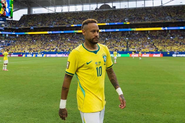 Neymar of Brazil looks on during the FIFA World Cup, WM, Weltmeisterschaft, Fussball 2026 Group C match between Brazil vs Scotland at Miami Stadium on June 24th,2026 (Photo by Joao Bravo Sports Press Photo) (Joao Bravo Sports Press Photo SPP)  Copyright: xJoaoxBravo SportsxPressxPhotox xSPPx spp-en-JoBrPrPh-JBF_4594