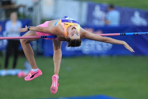 Zagreb, 24.06.2026. - 76th Boris Hanzekovic Memorial, 5th Zagreb City Challenge near the Zagreb Fountains - high jump (W). MAHUCHIKH Yaroslava (UKR) 5th Zagreb City Challenge near the Zagreb Fountains - high jump (W) 