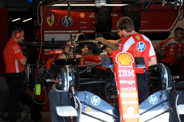 FORMULA 1 - GP of Austria 2026 SPIELBERG,AUSTRIA,25.JUN.26 - MOTORSPORTS, FORMULA 1 - Grand Prix of Austria, Red Bull Ring, preview. Image shows the car of Charles Leclerc (MON Ferrari) and mechanics.  GEPAxpictures xMarioxBuehner-Weinrauch