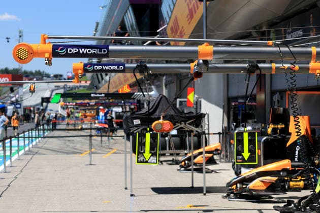 FORMULA 1 - GP of Austria 2026 SPIELBERG,AUSTRIA,25.JUN.26 - MOTORSPORTS, FORMULA 1 - Grand Prix of Austria, Red Bull Ring, preview. Image shows a feature with a wheel gun holder.  GEPAxpictures xMarioxBuehner-Weinrauch