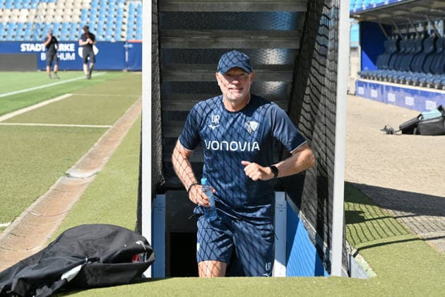 Trainer Uwe Rösler (VfL Bochum) 25.06.2026, Fussball 2. Bundesliga, Saison 2026 2027, Trainingsauftakt VfL Bochum Bochum Vonovia Ruhrstadion Nordrhein Westfalen Deutschland *** Coach Uwe Rösler, VfL Bochum, June 25, 2026; Soccer, 2. Bundesliga, 2026–2027 season; Start of training camp for VfL Bochum at the Vonovia Ruhrstadion in Bochum, North Rhine-Westphalia, Germany Team2