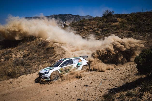 AUTO - WRC, Motorsport Rallye, WM - ACROPOLIS RALLY GREECE 2026 26 Andreas MIKKELSEN, Jorn LISTERUD, Skoda Fabia RS, action during the 2026 Acropolis Rally Greece, 8th round of the 2026 WRC World Rally Car Championship, from June 25 to 28, 2026 at Loutraki, Greece - LoutrakiGreece  Copyright: xNikosxKatikisx