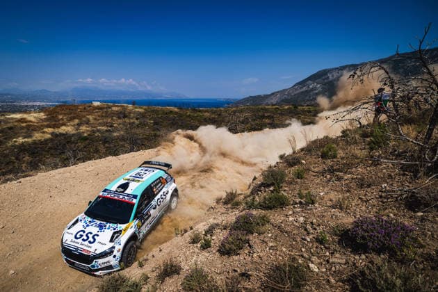 AUTO - WRC, Motorsport Rallye, WM - ACROPOLIS RALLY GREECE 2026 29 Jan SOLANS, Rodrigo SANJUAN, Skoda Fabia RS, action during the 2026 Acropolis Rally Greece, 8th round of the 2026 WRC World Rally Car Championship, from June 25 to 28, 2026 at Loutraki, Greece - LoutrakiGreece  Copyright: xNikosxKatikisx