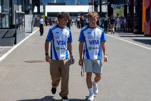 Arvid Lindblad 41, Visa Cash App Racing Bulls Formula One Team, Liam Lawson 30, Visa Cash App Racing Bulls Formula One Team, , Pre-Events, Grosser Preis von Oesterreich, Motorsport, Herren, Formel 1, 25.06.2026 Speilberg Steiermark Austria *** Arvid Lindblad, 41, Visa Cash App Racing Bulls Formula One Team; Liam Lawson, 30, Visa Cash App Racing Bulls Formula One Team; Pre-Events; Austrian Grand Prix; Motorsports; Men; Formula 1; June 25, 2026, Spielberg, Styria, Austria Copyright: xkolbert-press MartinxWdziecznyx
