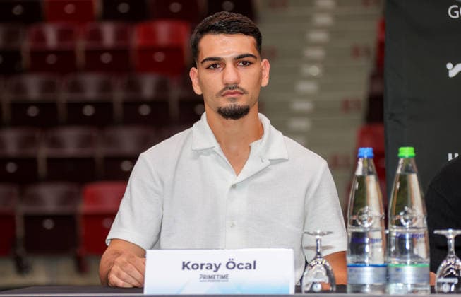 25.06.2026, Deutschland, Ludwigsburg, Boxen Showdown for Legacy IV, Pressekonferenz, Teilnehmer: Koray Öcal *** June 25, 2026, Germany, Ludwigsburg, Boxing Showdown for Legacy IV, Press Conference, Participant: Koray Öcal