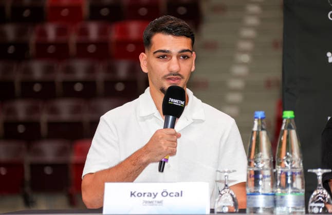 25.06.2026, Deutschland, Ludwigsburg, Boxen Showdown for Legacy IV, Pressekonferenz, Teilnehmer: Koray Öcal *** June 25, 2026, Germany, Ludwigsburg, Boxing Showdown for Legacy IV, Press Conference, Participant: Koray Öcal