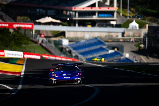 AUTO - GT WORLD CHALLENGE EUROPE ENDURANCE CUP - 24 HOURS OF SPA 2026 97, RUMP, Martin (EST), AU, Antares (HKG), GATTING, Michelle (DEN), MÜLLER, Sven (GER), Rutronik Racing, Porsche 911 GT3 R (992) EVO, BRONZE, action, during the CrowdStrike 24 Hours of Spa 2026, 3rd round of the GT World Challenge Europe Endurance Cup 2026, from June 25 to 28, 2026 on the Circuit de Spa-Francorchamps, in Stavelot, Belgium - StavelotBelgium  Copyright: xMariusxHeckerx