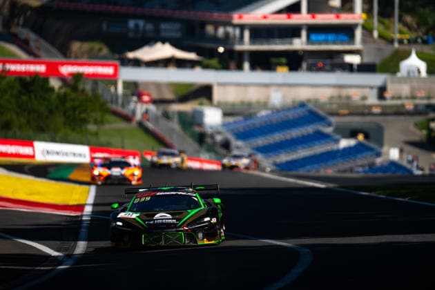 AUTO - GT WORLD CHALLENGE EUROPE ENDURANCE CUP - 24 HOURS OF SPA 2026 111, PLA, Jim (FRA), ROUGIER, Arthur (FRA), GACHET, Simon (FRA), KELL, James (GBR), CSA Racing, McLaren 7205 GT3 EVO, GOLD, action,during the CrowdStrike 24 Hours of Spa 2026, 3rd round of the GT World Challenge Europe Endurance Cup 2026, from June 25 to 28, 2026 on the Circuit de Spa-Francorchamps, in Stavelot, Belgium - StavelotBelgium  Copyright: xMariusxHeckerx