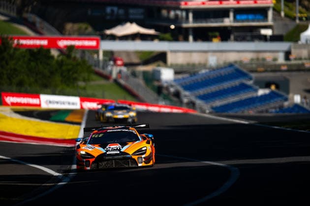 AUTO - GT WORLD CHALLENGE EUROPE ENDURANCE CUP - 24 HOURS OF SPA 2026 58, FLEMING, Thomas (GBR), PRETTE, Louis (MON), GOETHE, Benjamin (GER), Garage 59, McLaren 720S GT3 EVO, GOLD, action,during the CrowdStrike 24 Hours of Spa 2026, 3rd round of the GT World Challenge Europe Endurance Cup 2026, from June 25 to 28, 2026 on the Circuit de Spa-Francorchamps, in Stavelot, Belgium - StavelotBelgium  Copyright: xMariusxHeckerx