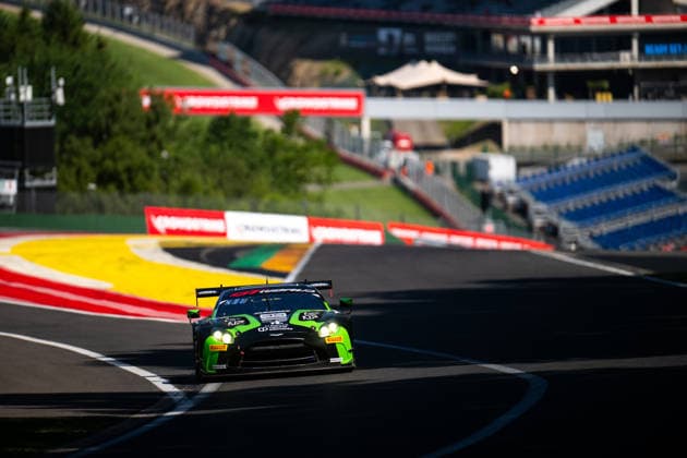AUTO - GT WORLD CHALLENGE EUROPE ENDURANCE CUP - 24 HOURS OF SPA 2026 35, ISCHER, Ethan (SUI), SIMON, Gaspard (FRA), VILLAGOMEZ, Mateo (ECD), ROBIN, Maxime (FRA), Walkenhorst Motorsport, Aston Martin Vantage AMR GT3 EVO, SILVER, action, during the CrowdStrike 24 Hours of Spa 2026, 3rd round of the GT World Challenge Europe Endurance Cup 2026, from June 25 to 28, 2026 on the Circuit de Spa-Francorchamps, in Stavelot, Belgium - StavelotBelgium  Copyright: xMariusxHeckerx